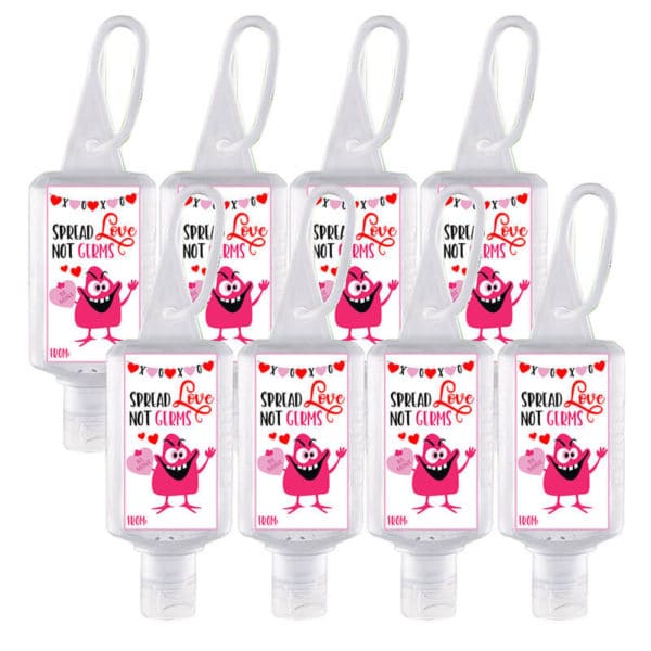 Valentine Hand Sanitizer Printable - Spread Love Not Germs