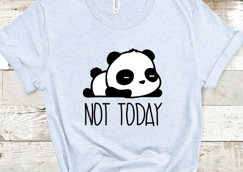 Cute Panda Bear Stroke PNG & SVG Design For T-Shirts