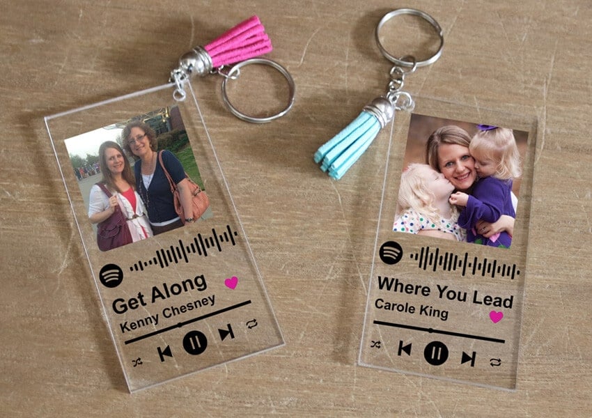 Spotify customize keychain with photo