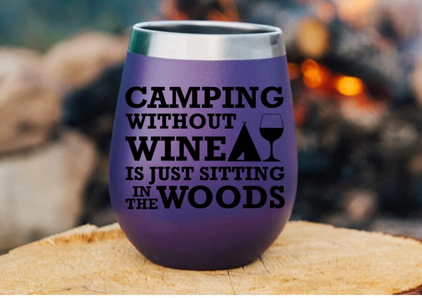 Download Camping Without Wine Is Just Sitting In The Woods Svg Cut File