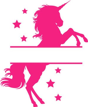 Unicorn Monogram SVG - Free SVG Files