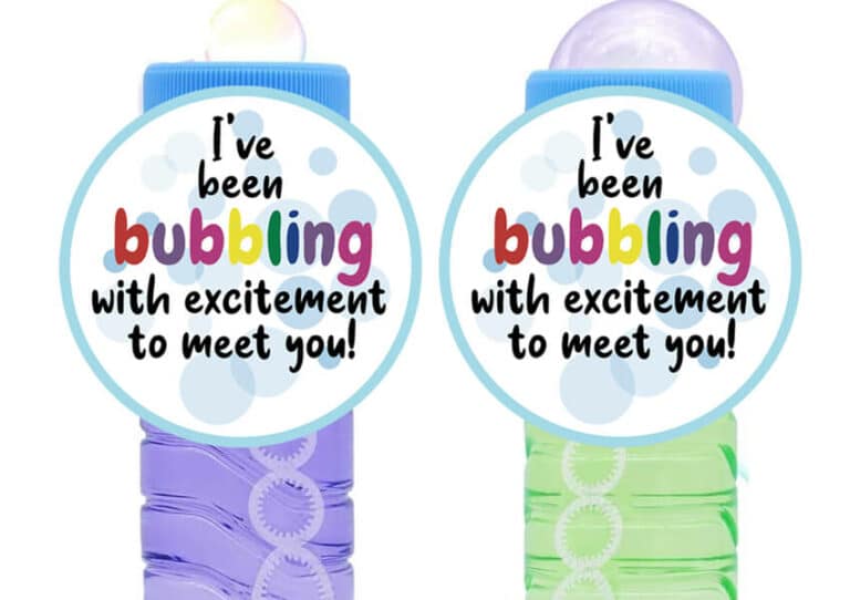 Back to School Gifts for Students - DIY Bubbles with Free Printable!