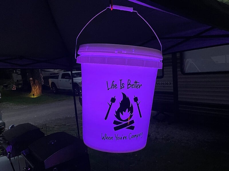 The Easiest Way to Make a Camping Bucket Light - Amateur Camper