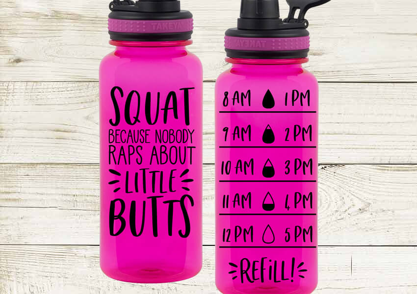 Thermoflask 24oz Water Bottle Template SVG 