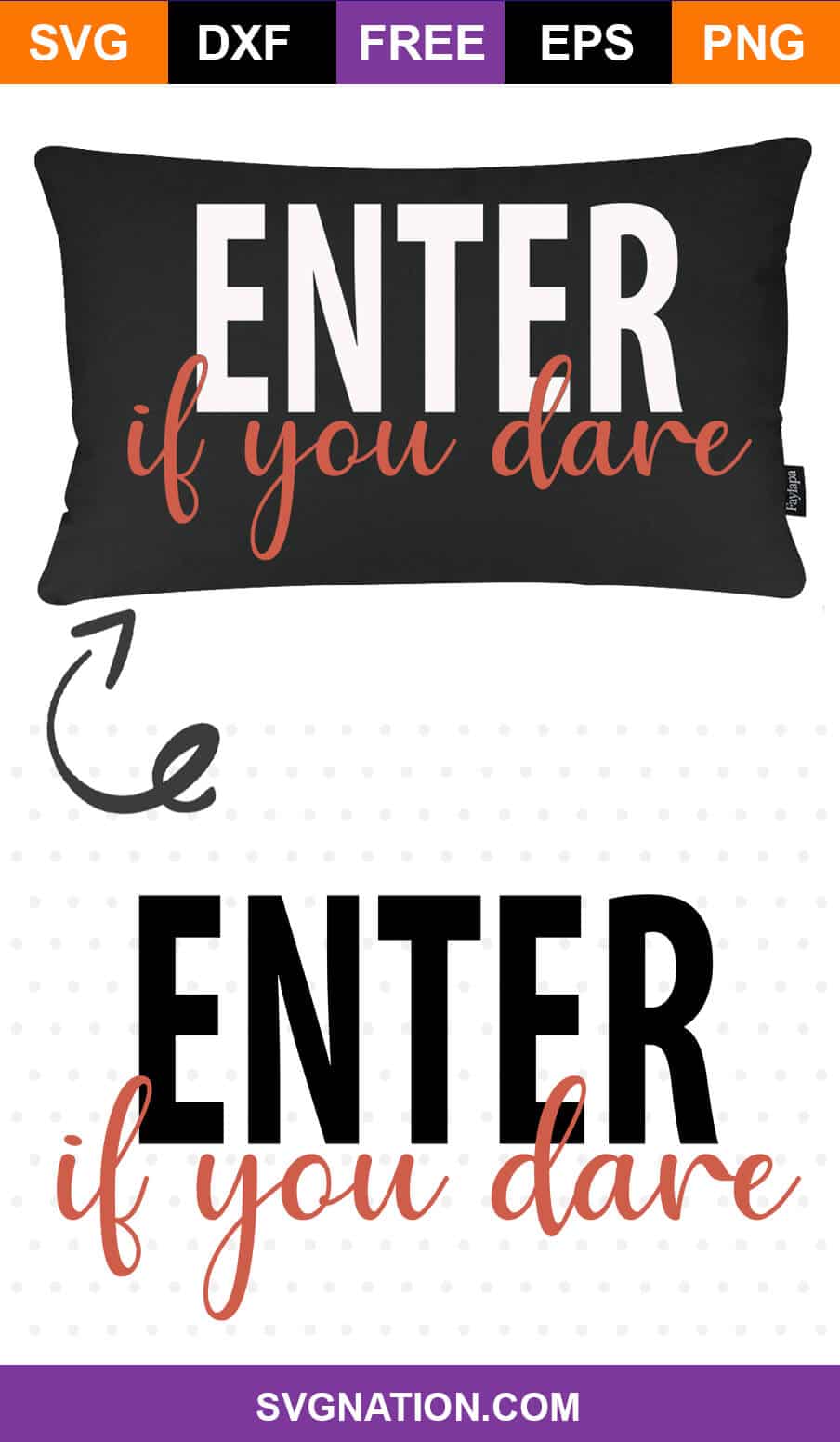 Enter if You Dare SVG - Free Halloween Decor SVG Cut File