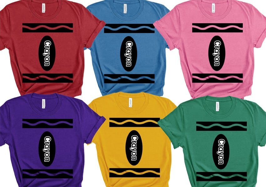 Crayons Funny Cartoon PNG & SVG Design For T-Shirts