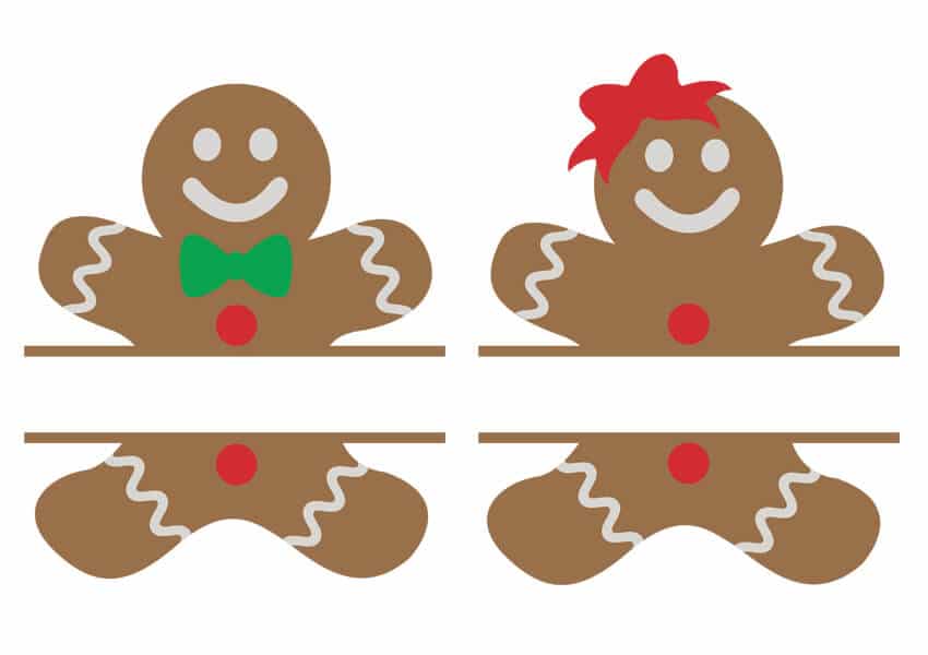 Gingerbread Monogram Svg Christmas Gingerbread Man Sv - vrogue.co