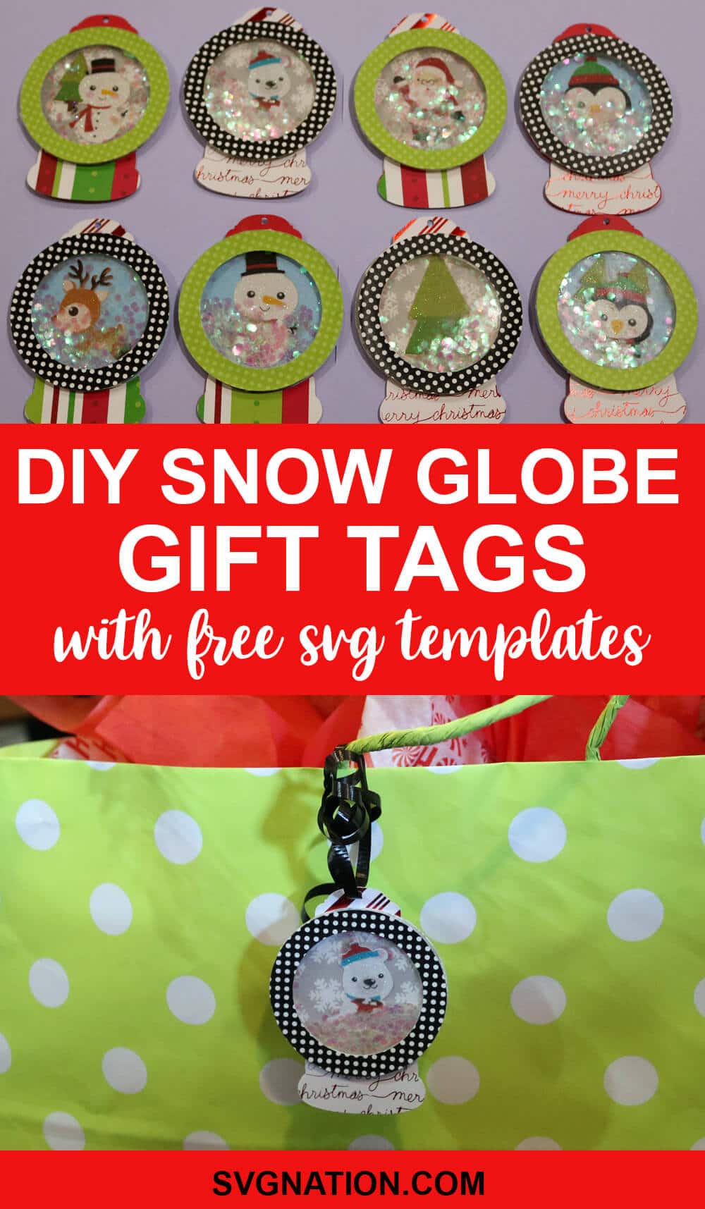 Shaker Badge Reel - Snow Globe DIY - Snow Globe Tutorial