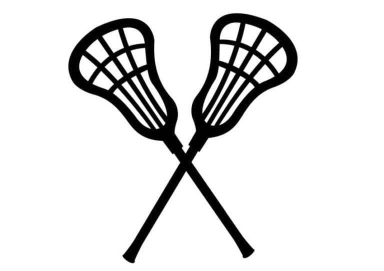 Crossed Lacrosse Sticks Free SVG Files