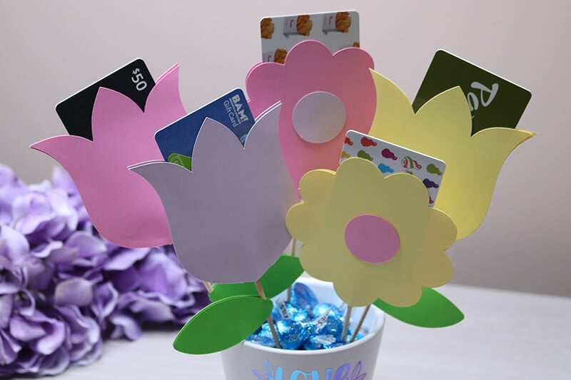 Cricut Mother's Day Bouquet Gift Card Holder