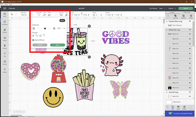 make a sticker sheet on cricut｜TikTok Search