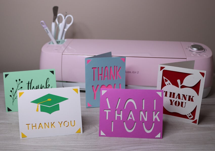 How To Make Thank You Cards Using Your Cricut Machine