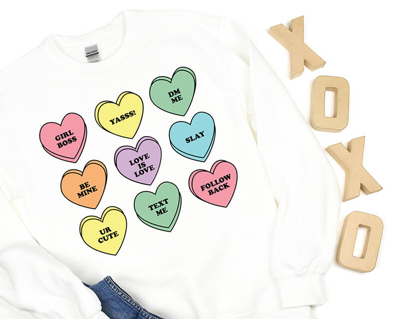 29 Insanely Trendy Cricut Valentine Shirt Ideas That Are Easy to Craft