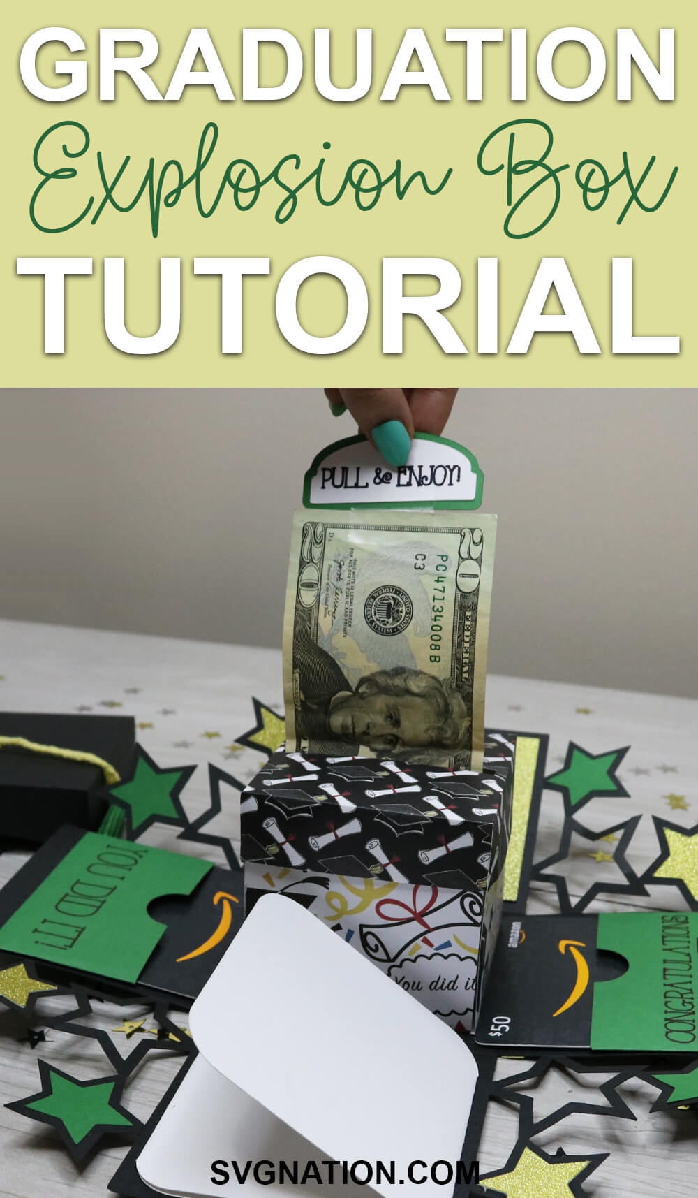 Graduation Explosion Box - Free SVG Files