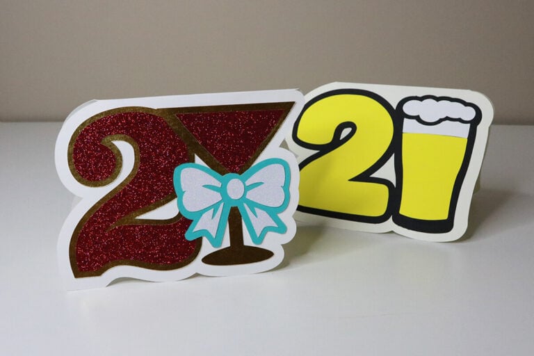 21st Birthday Cricut Card
