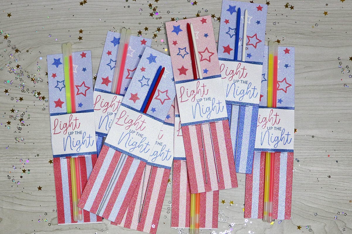 4th of July Printable for Sparkler Favor