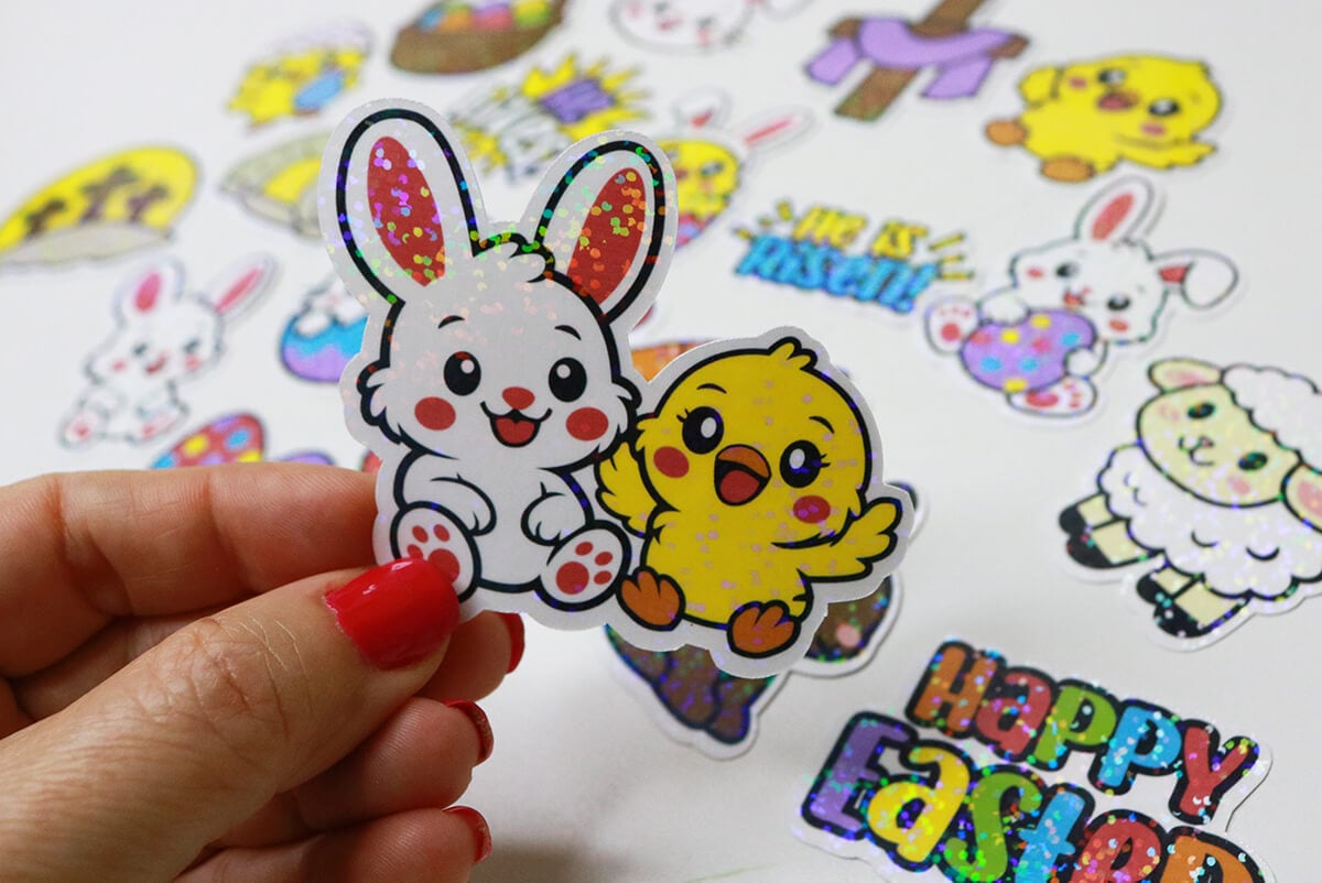 Cricut Easter printable stickers, Religious Easter Stickers SVG