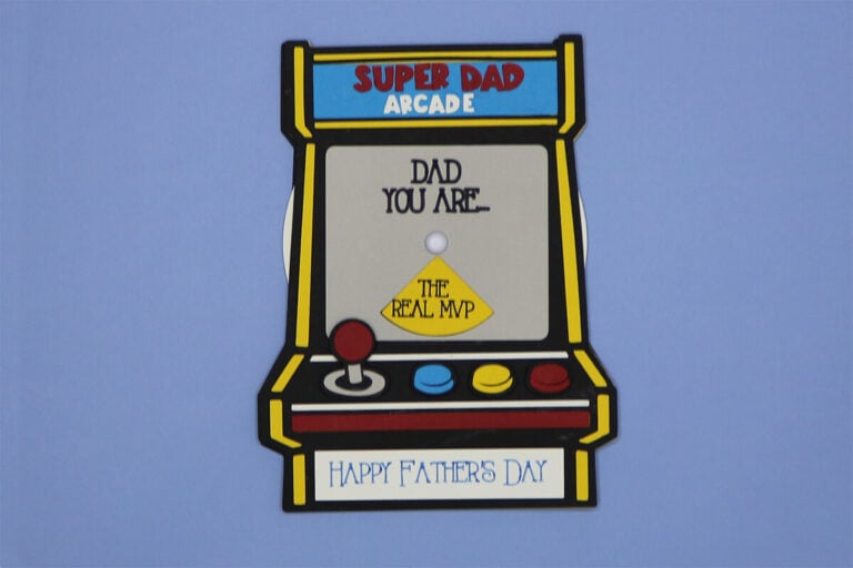 Arcade Father's Day Card SVG