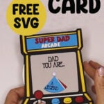 Arcade Father's Day Card SVG