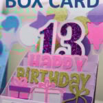 Birthday Box Card SVG