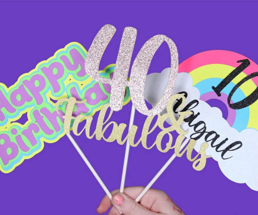 Cricut Cake Topper Tutorial for beginners