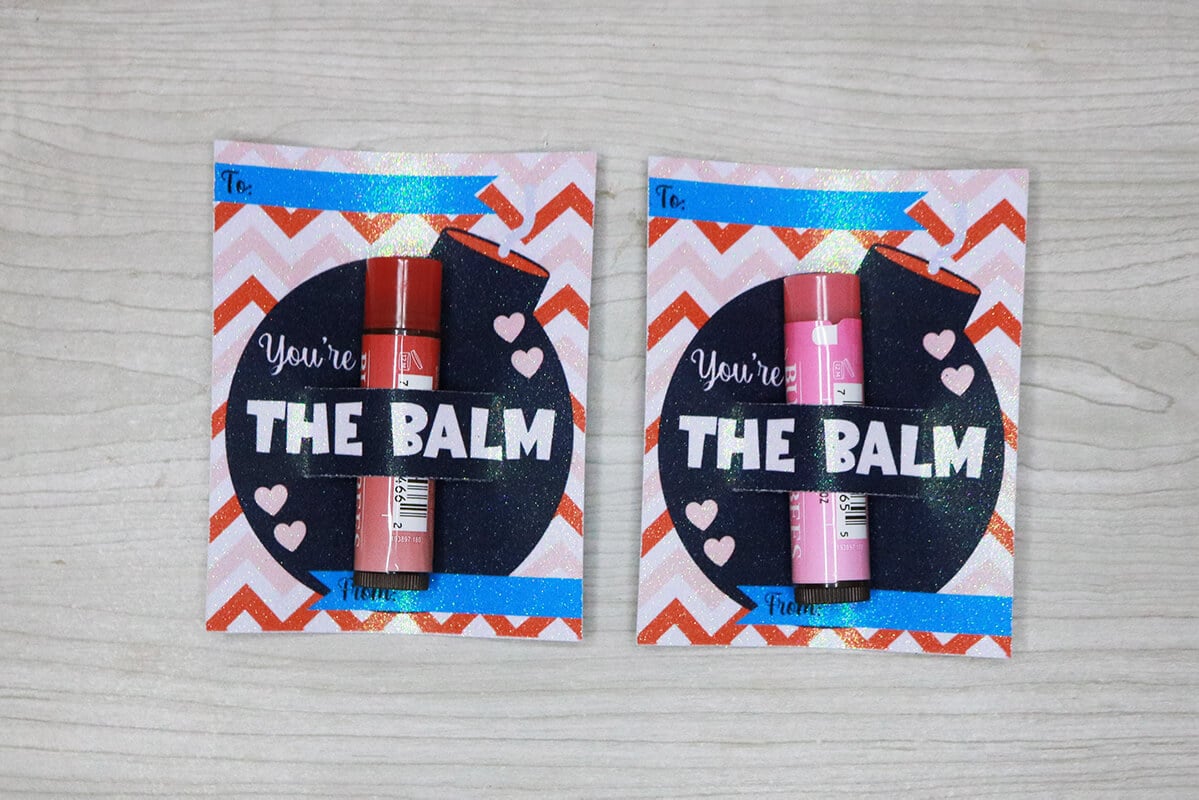 Chapstick Valentine Free Printable, You're the Balm Valentine