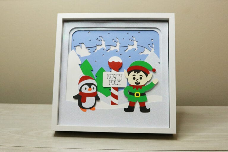 Christmas Box Shadow SVG