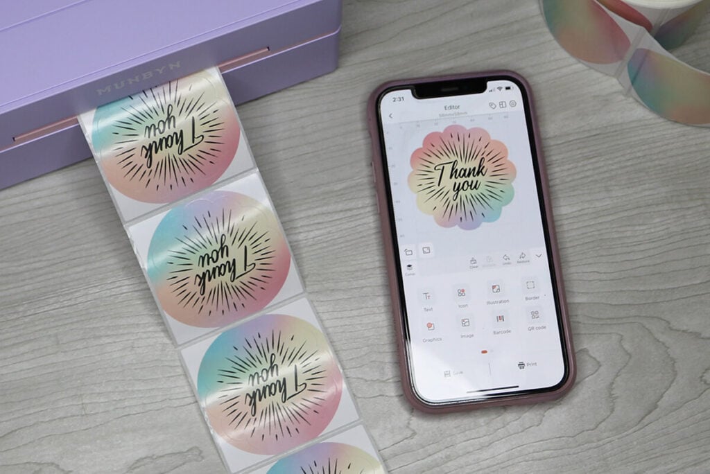 how to print labels for gift boxes