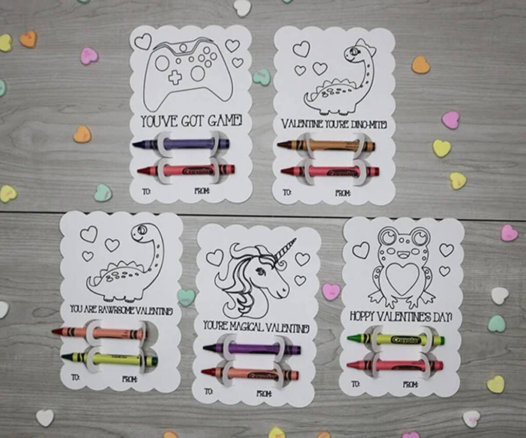 Cricut Crayon Cards