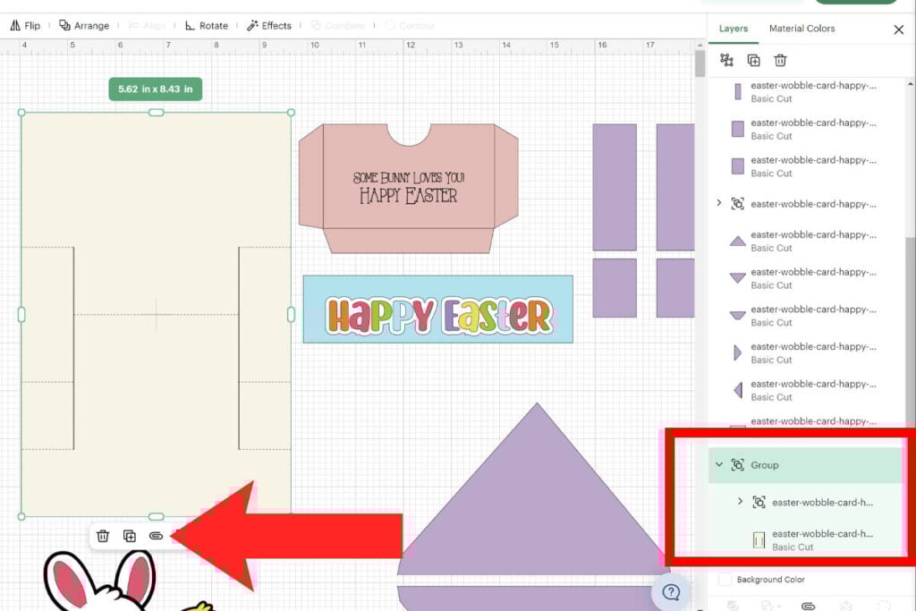 Attach Score Lines to Card Layer