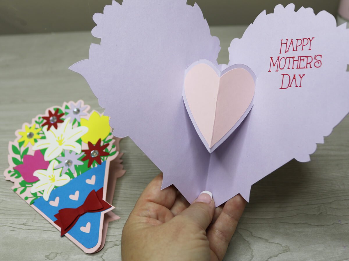 Cricut Flower Bouquet Card Template