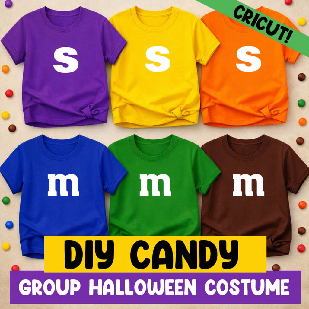 M&Ms and Skittles Cricut Costume Idea