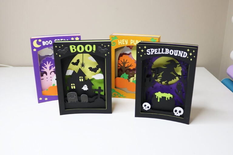 Cricut Halloween Shadow Card Templates