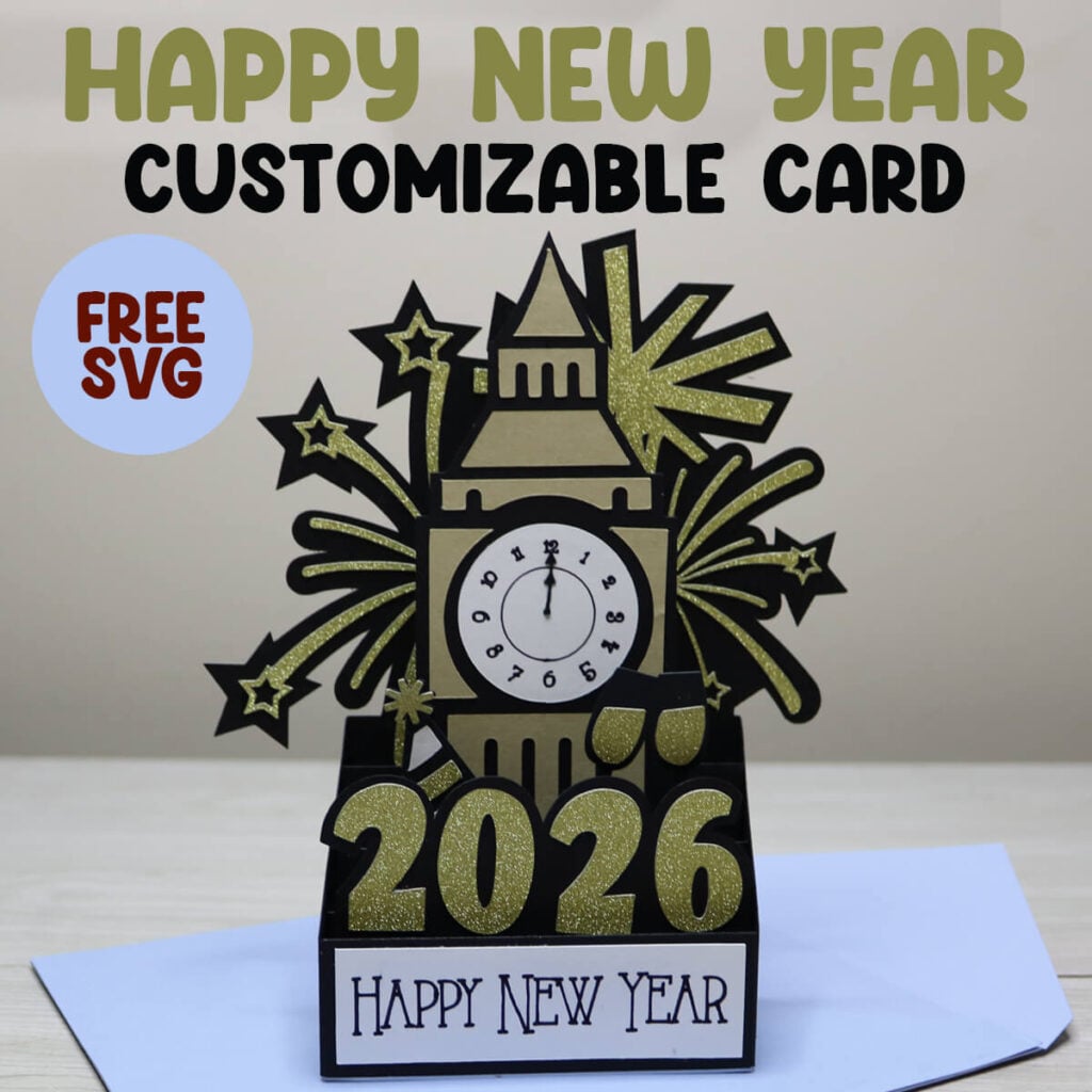 Cricut Happy New Year Card