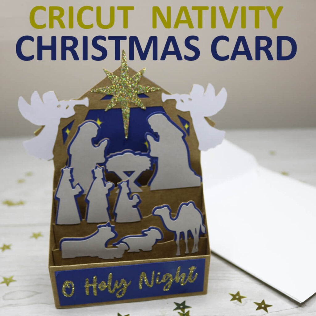 Cricut Nativity Christmas Card