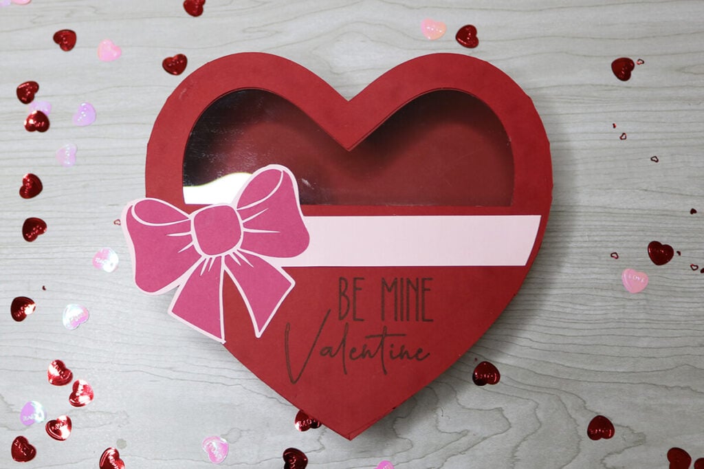 Candy Valentine box SVG