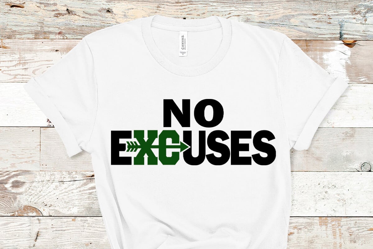 Cross Country SVG, No Excuses SVG