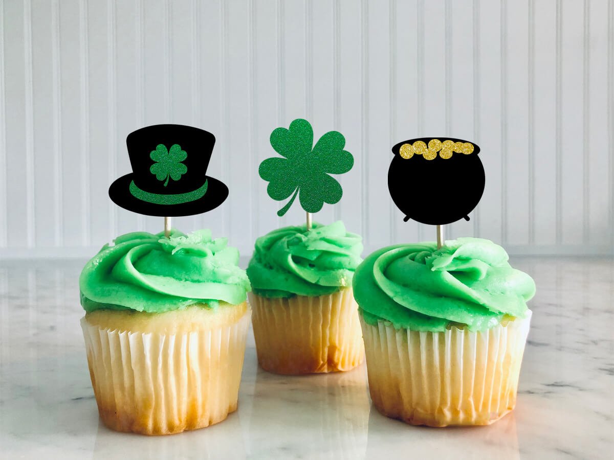 St. Patrick’s Day Cupcake Toppers
