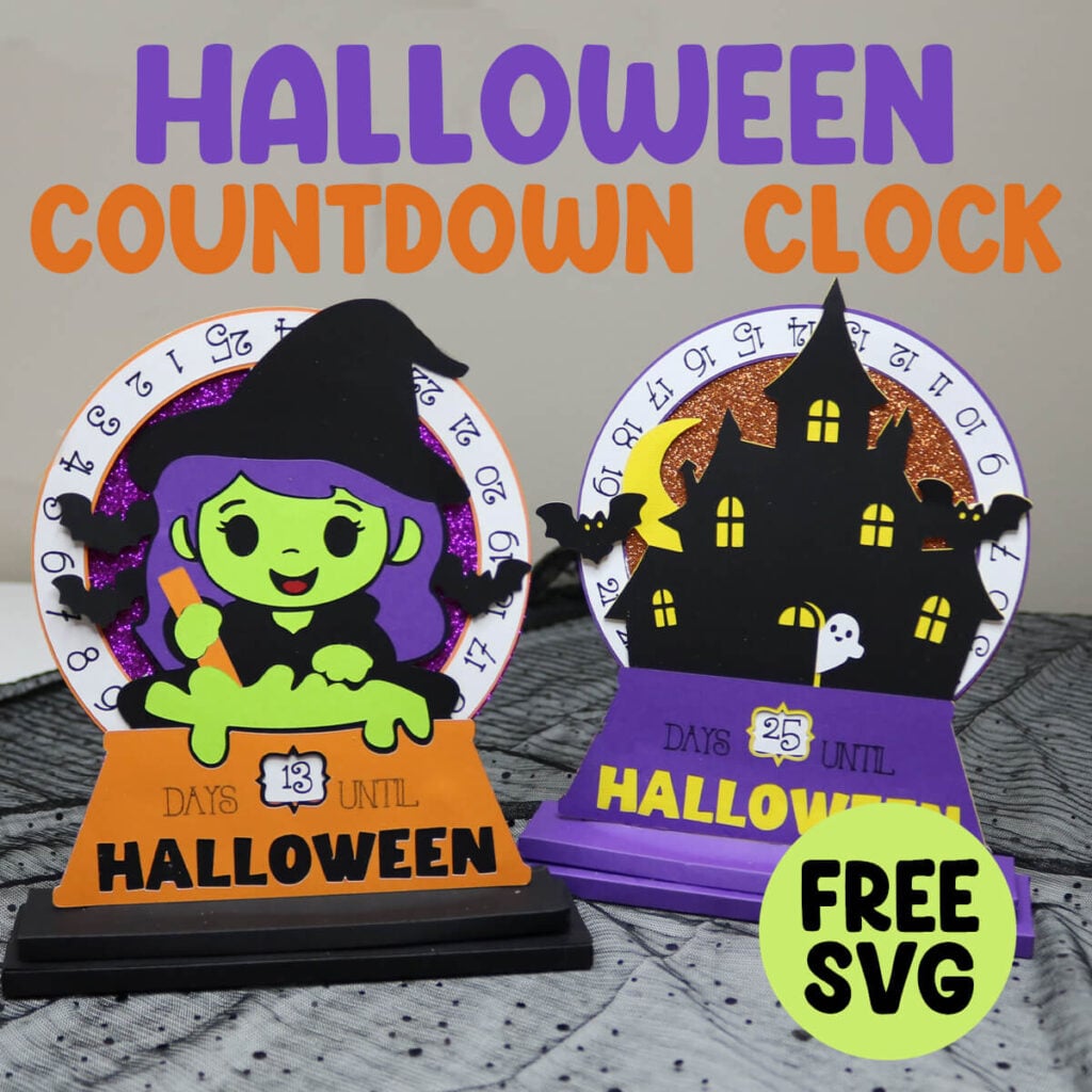 DIY Halloween Countdown, Cricut Halloween Decorations