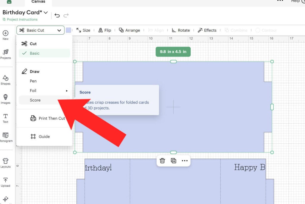 Change duplicate photo card layer to score