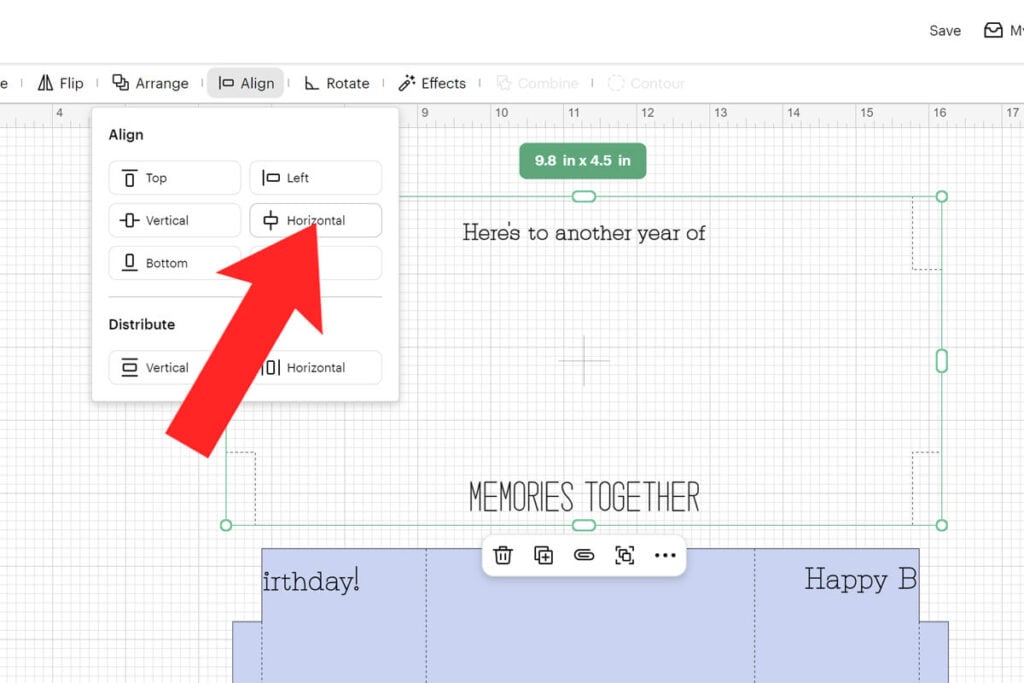 Center text horizontally
