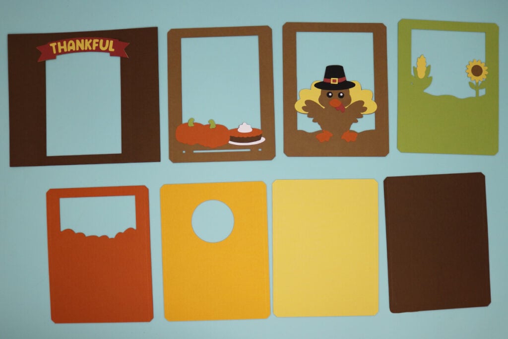 DIY Thanksgiving Card, Cricut Thanksgiving Shadow Box Card