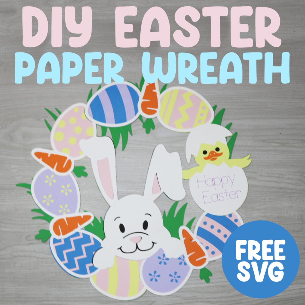 Easter Egg Wreath SVG