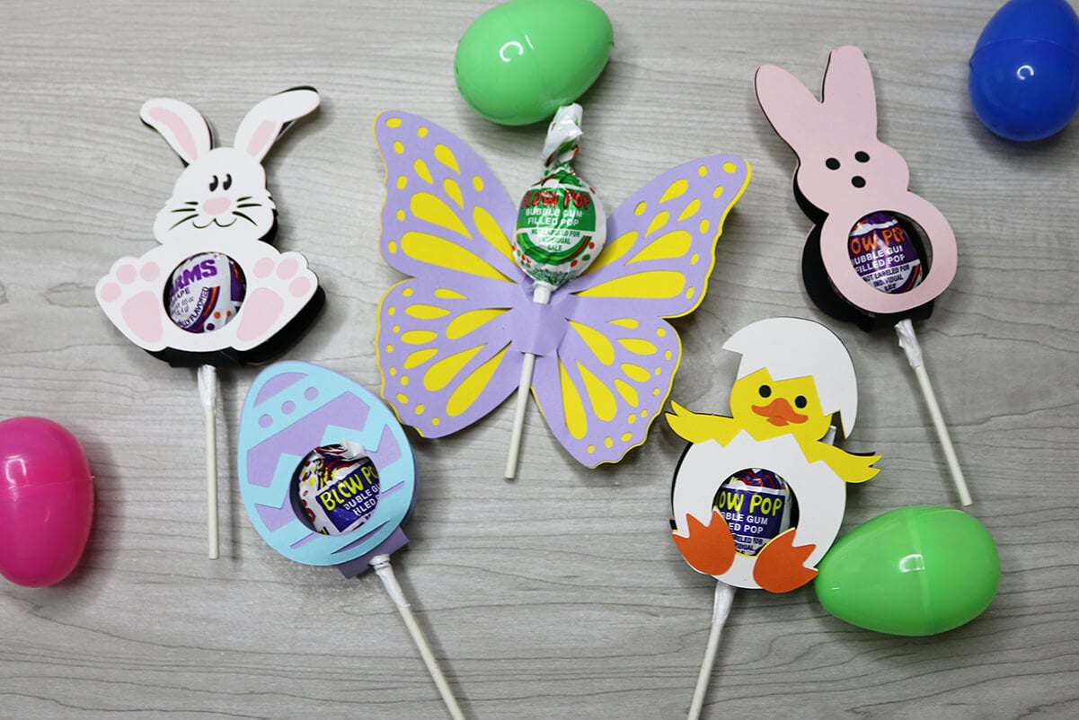 Easter Lollipop Holders Free SVG Bundle