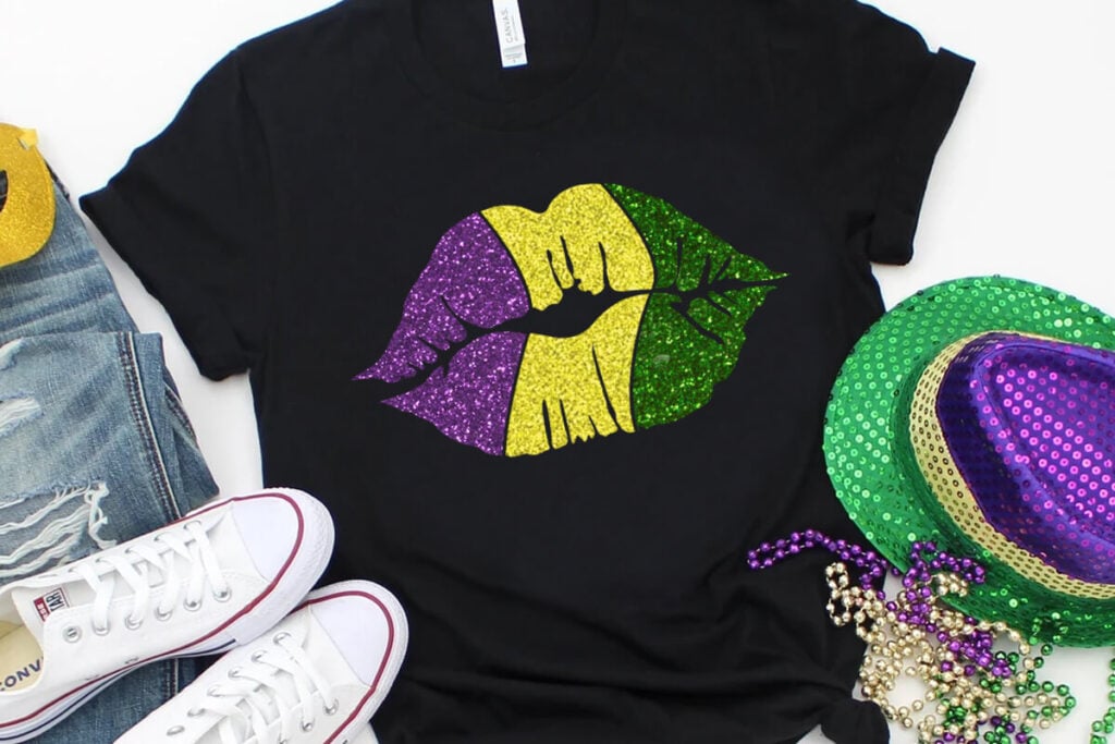 Mardi Grad Lip SVG, Mardi Gras SVG, Free SVG Files for Cricut
