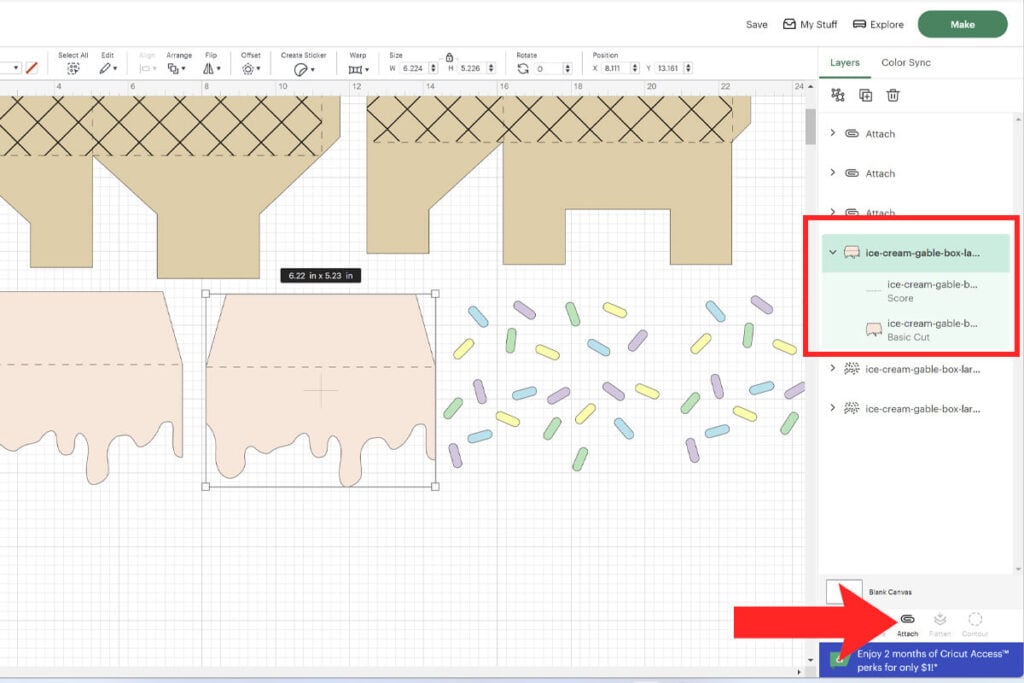 Gable Box Template Instructions