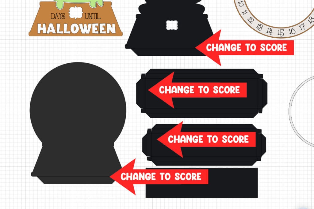 change cut lines to score lines