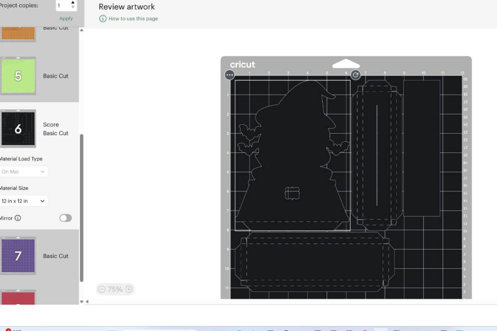 check mat preview to make sure it is correct