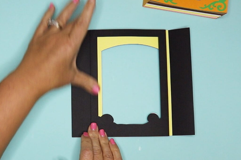 Halloween shadow box card cricut tutorial