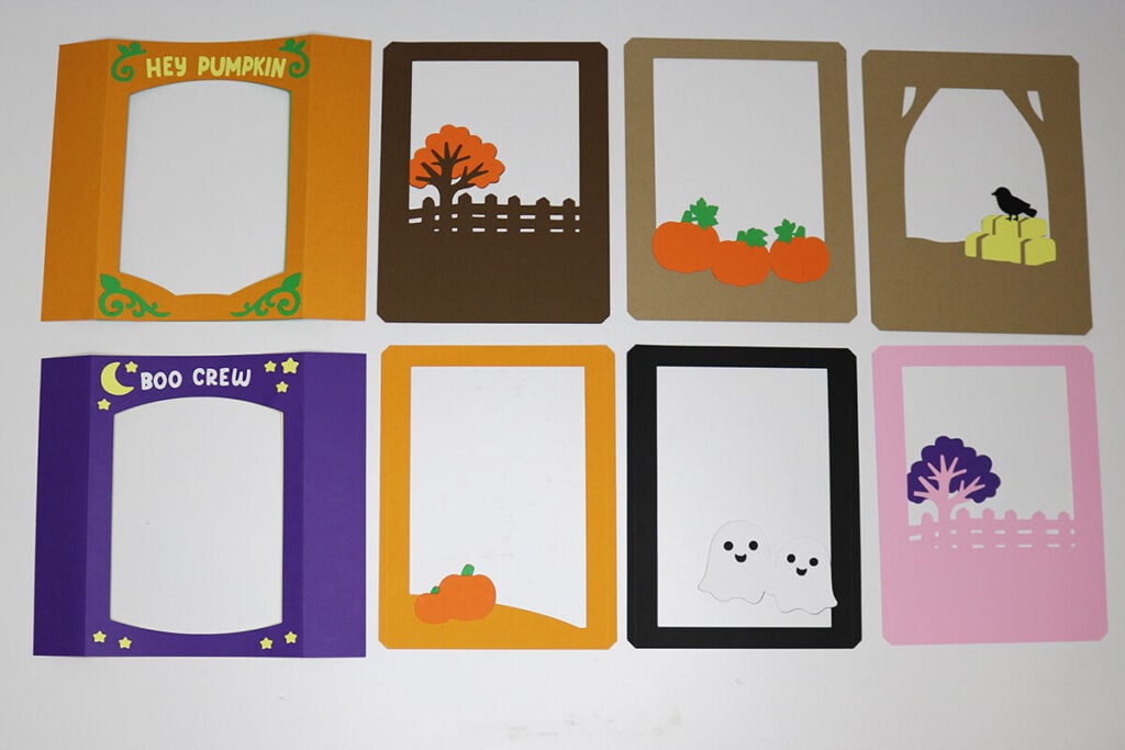 Halloween shadow box card cricut tutorial